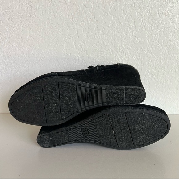 2/$30 TOMS Desert Wedge Suede Leather Bootie Black SZ 9.5 - Picture 8 of 12